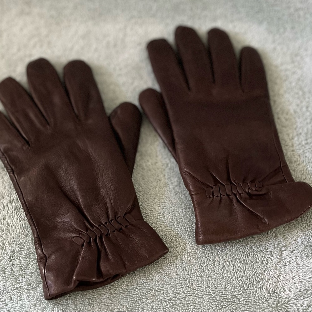 Leather Gloves, Wilson; Size S; brown